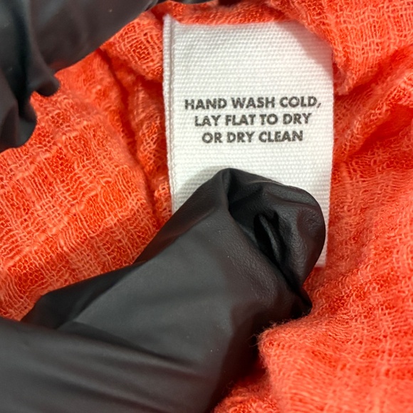 APIECE APART Los Altos Ruffled Cotton Voile Blouse Orange Small Cottage Core - Picture 7 of 12